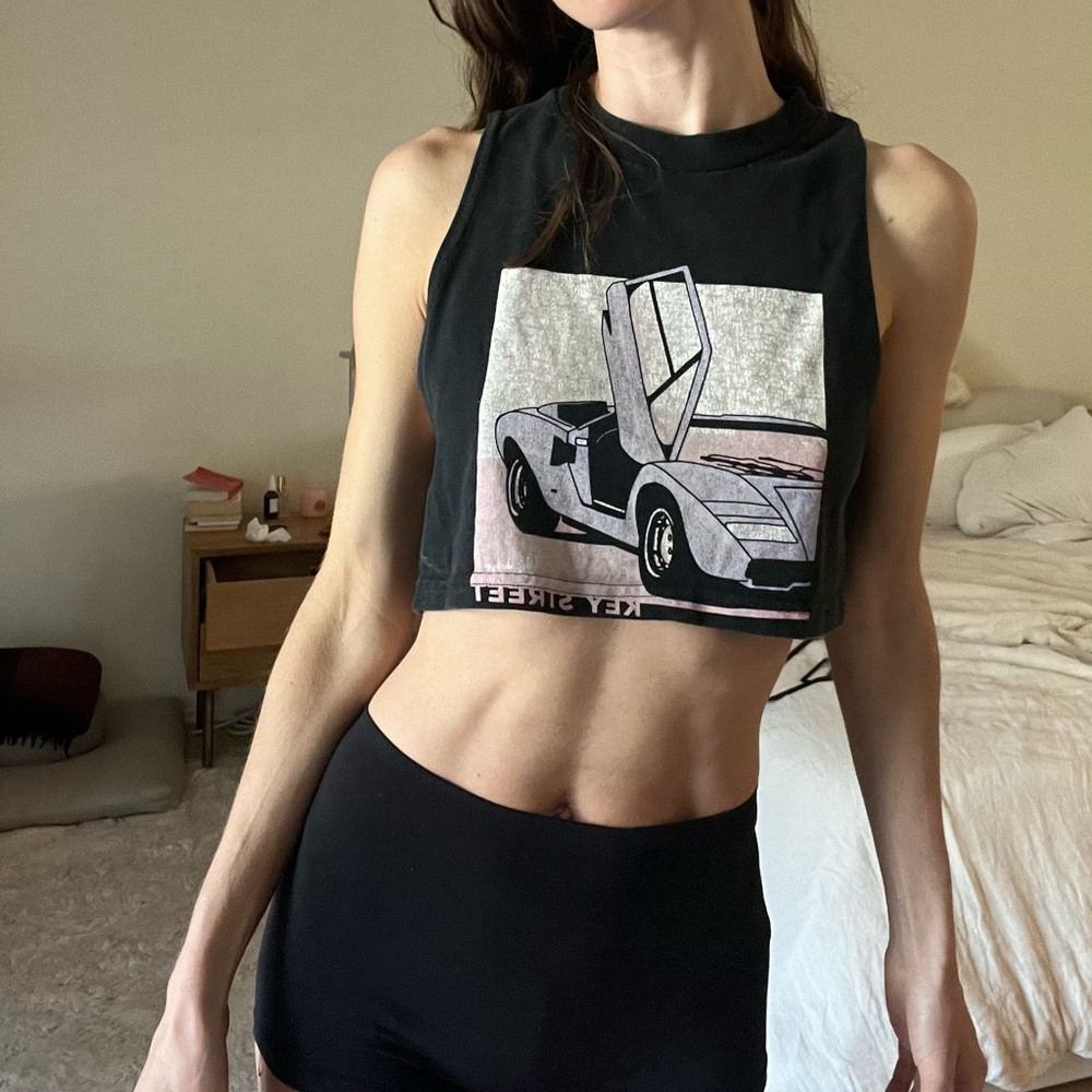 SOLD Super Cropped Muscle Tee